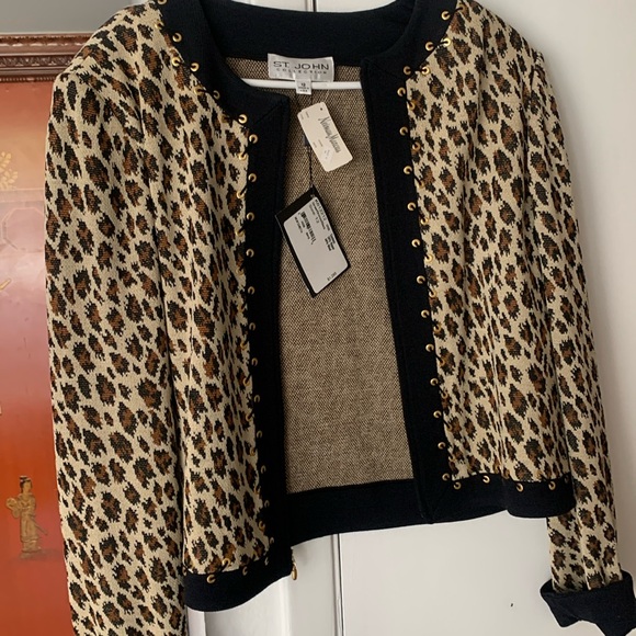 NWT St John collection luxurious gold zip!